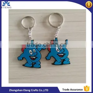 Promotion Custom Cartoon Rubber Keychain With Your Own Design thumbnail-1