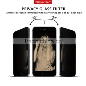 Pavoscreen Best Quality 9 Hardness Durable Tempered Glass Screen Protector 3D Privacy Screen Protector for Iphone Mobile Phone thumbnail-2