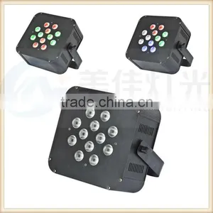12 x 10W 4in1 Par Can Four Sections Running Effect Led Flat Par Rgbw Low Noise thumbnail-1
