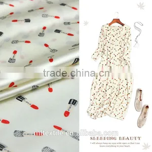 New Style China Strech Silk Satin Printed Fabric for Dress thumbnail-5