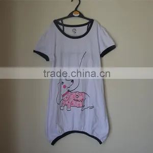 Custom Logo Promotional 100% Cotton Printing Elongated White Women Ladies t Shirt thumbnail-1