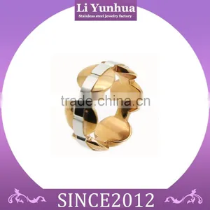 Stainless Steel Laser-cut Comfort Fit Rings SR-3135 thumbnail-1