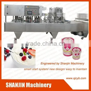 Yoghurt Cup Liquild Filling Sealing Machine/automatic Sealing Machine thumbnail-1