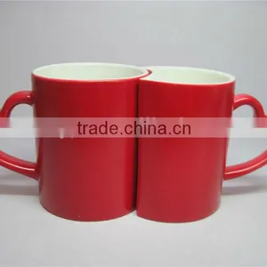 Red Couple Lovers Gift Color Changing Mug Factory Shenzhen thumbnail-1