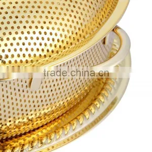 2015 Stackable Stainless Steel Woven Fruit Basket With Lid thumbnail-4