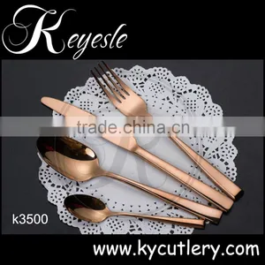 Cheap Flatware Gold,copper Cutelry,copper Plated Flatware Wholesale Quality Choice thumbnail-1