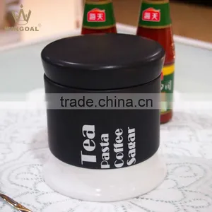 3 Size Porcelain Canister Wood Lid thumbnail-5