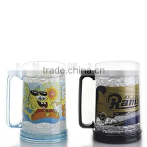 Promotion FDA,wal-mart Double Wall Gel Beer Freezer Mugs,frosty Mug thumbnail-2
