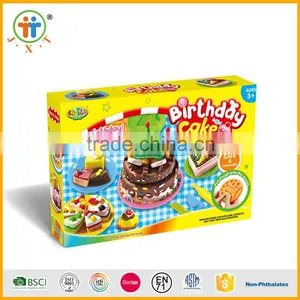 Birthday Carke Magic Plasticine Modeling Clay Play Dough for Kids thumbnail-1