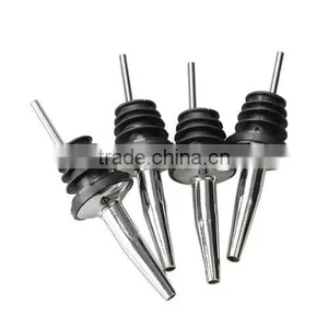 4pcs/lot Stainless Steel Bottle Pourers Liquor Pourer Bar Wine Spout Stopper Tool thumbnail-1