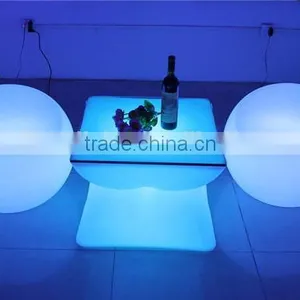RIGEBA Hot Selling!LED Furniture Led LED Bar Table Shining Double Table Square/round Table Lamp thumbnail-1