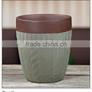 Plant Pot of Ceramic Pot Red Porcelain thumbnail-5
