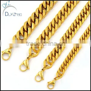 New Fashion Men's Jewelry Stainless Steel Silver Cuban Chain Bracelet thumbnail-4