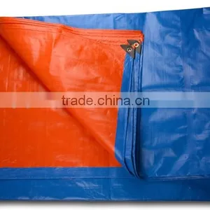 Orange And Blue Waterproof pe Tarpaulin Tarp Vietnam thumbnail-6
