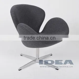 Replica Swan Chair - Grey Fabric thumbnail-1