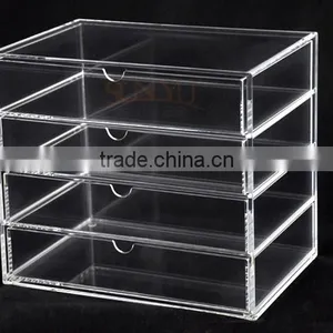 4 Layers Free Slide Acrylic Drawer Clear Box Storage thumbnail-4