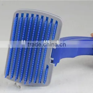 Petsy Self Cleaning Pet Brush Comb Dogs & Cats Pet Massage Brush Automatic Plastic Brush thumbnail-1