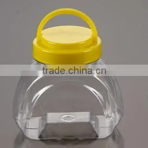 Elliptic Transparent Garlic Storage Jar , Clear Plastic Candy Box Chinese thumbnail-1
