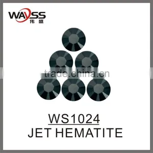 2015 Bulk High Quality Jet Hematite Loose Rhineston Hot Press thumbnail-1