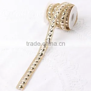 Hot Fix Adhesive Alloy Rhinestone Chain Trim thumbnail-3