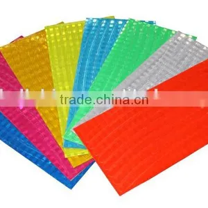 Blue Fluorescent Cycling Bicycle Bike Wheel Rim Decal Reflective Stickers thumbnail-1