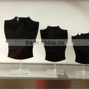 Black Acrylic Necklace Displays thumbnail-1