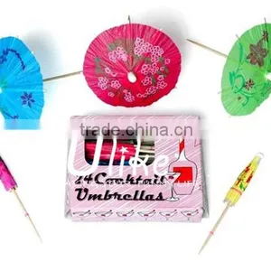 Cocktail Parasols Stick Use for Cake Toppers, in Drinks and on Sandwiches Graduation Decoration thumbnail-1