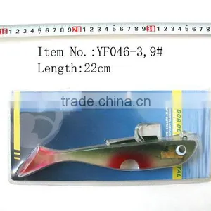 9+years Wholesaler&OEM Manufacturer ,Beijing Hirun Provide Vivid Swim Action Fishing Lures,beautifully Colored Soft Lure YF046-3 thumbnail-1