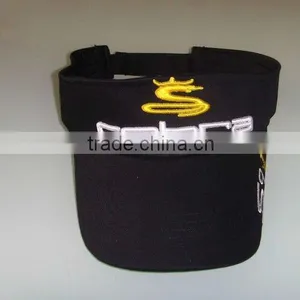 100% Cotton Fashion Embroidery Auto Sun Visor thumbnail-1