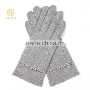 New Product Grey Color Full Touch Screen Wool Gloves/Gloves For Iphone thumbnail-1