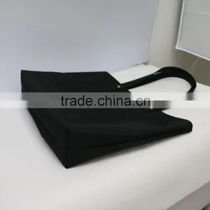 Best Selling High Quality Black Shopping Bag Portable Recyclable Shopping Cotton Bag thumbnail-4