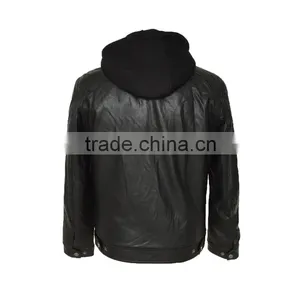 2016 Popular New Style Men PU Jacket thumbnail-4