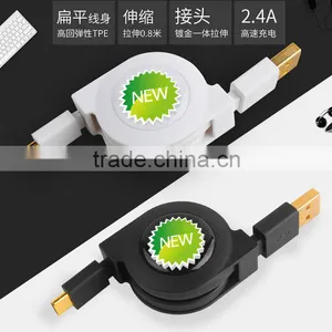 Retractable USB3.0/3.1 to Type C Sync Charger Cable 5V 2A Output thumbnail-2
