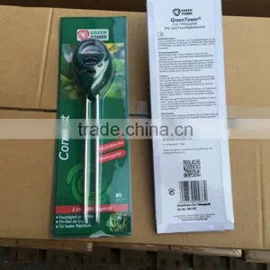 3 In1 Soil Garden Green Handle Probe Soil PH Moisture and Light Tester Meter thumbnail-2