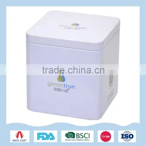 Simple Green Rectangular Tin Box for Articles of Daily Use thumbnail-2