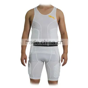 Sleeveless Rugby Protective Padded Compression Wear thumbnail-1