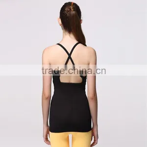 High Impact Hot Sale Womens Gym Vests, Custom Wholesale Sexy Jogger Vest thumbnail-1