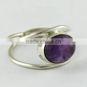 Pale Beauty !! Blue Amethyst 925 Sterling Silver Ring, Silver Jewellery Wholesale, 925 Sterling Silver Jewellery thumbnail-1
