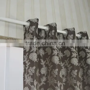 New Arrival 100% Polyester Flower Design Embroidery Window Curtain Fabric thumbnail-5