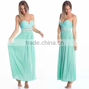 Cute off Shoulder Pleated Skirting Evening Dress 2014 / Emerald Green Evening Dress thumbnail-1