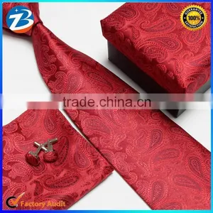 Classical Pasley Design Silk Ties Handkerchief Cufflinks Mens Gifts Sets Quality Choice thumbnail-1