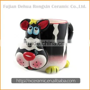 2015 Good Quality Hand-painted Animal Ceramic Beer Mug thumbnail-1