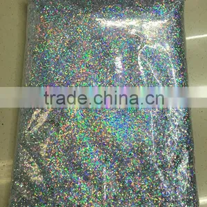 1mm Hologram Laser Silver Color Glitter Powder for Christmas Decoration thumbnail-2