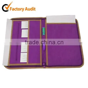 Eco-friendly PU A4 Leather Folder thumbnail-1