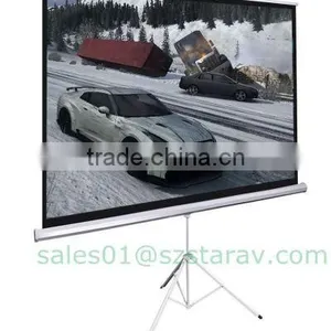 Cheap Tripod Standing Projection Screen Portable Tripod Projector Screen thumbnail-3