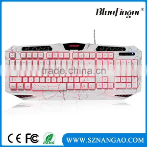 Shenzhen USB Wired Backlit White Keyboard Manufacturer thumbnail-1