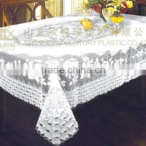CROCHET VINYL TABLE CLOTH - ZT-378 137X182CM thumbnail-1