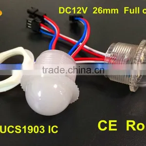 26mm Led Pixel Light With 3 Leds RGB for Amusement Rides Dmx Led Pixel Light 12v thumbnail-1