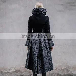Devil Fashion 2015 Ladies Gothic Coat in Autumn CT005 thumbnail-2