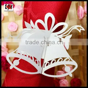 Wholesale Laser Cut Small Bell Bulk Napkin Ring thumbnail-1